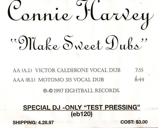 Connie Harvey : Make Sweet Dubs (12", TP)