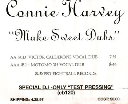 Connie Harvey : Make Sweet Dubs (12", TP)