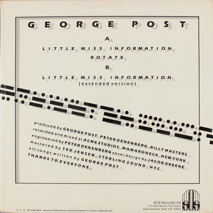 George Post : Little Miss Information (12")