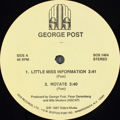 George Post : Little Miss Information (12")