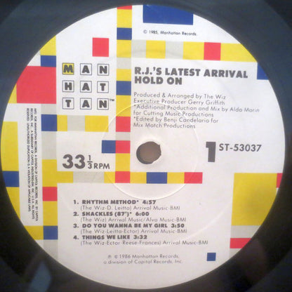 R.J.'s Latest Arrival : Hold On (LP, Album, Spe)