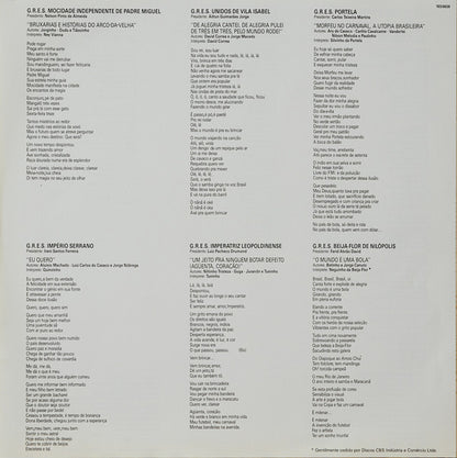 Various : Sambas De Enredo Gravações Originais Carnaval 86 Escolas De Samba Do Grupo 1A (LP, Album)