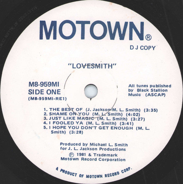 Lovesmith : Lovesmith (LP, Album, Promo)