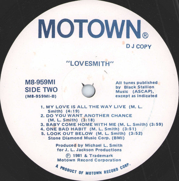 Lovesmith : Lovesmith (LP, Album, Promo)
