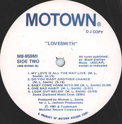 Lovesmith : Lovesmith (LP, Album, Promo)