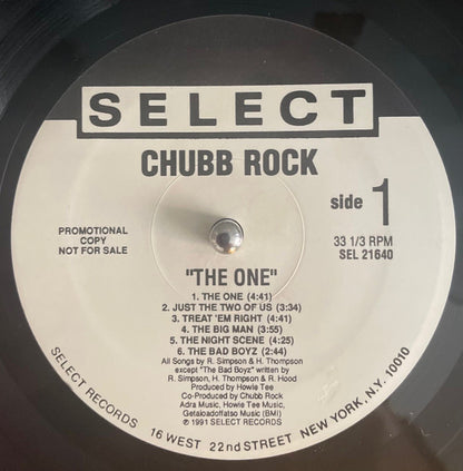 Chubb Rock : The One (LP, Album, Promo)