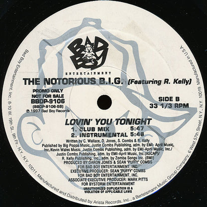 The Notorious B.I.G.* Featuring R. Kelly : Lovin' You Tonight (12", Promo)