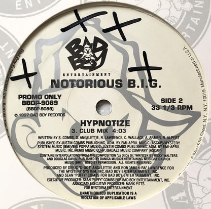 Notorious B.I.G. : Hypnotize (12", Promo)