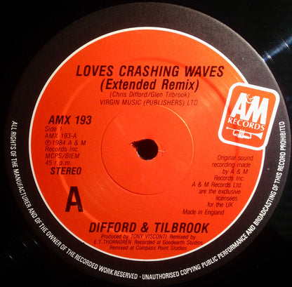 Difford & Tilbrook : Love's Crashing Waves (12")