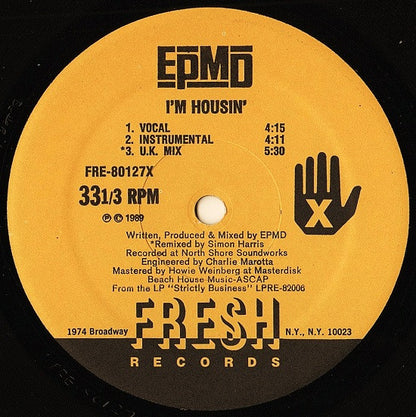 EPMD : I'm Housin' / Get Off The Bandwagon (12")