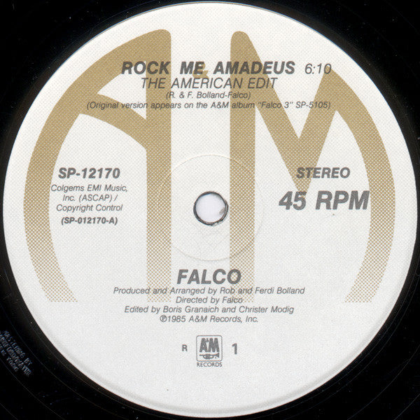 Falco : Rock Me Amadeus / Vienna Calling (12", Single)