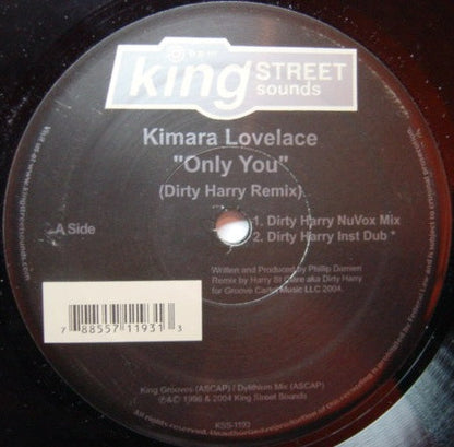 Kimara Lovelace : Only You (Dirty Harry Remix) (12")