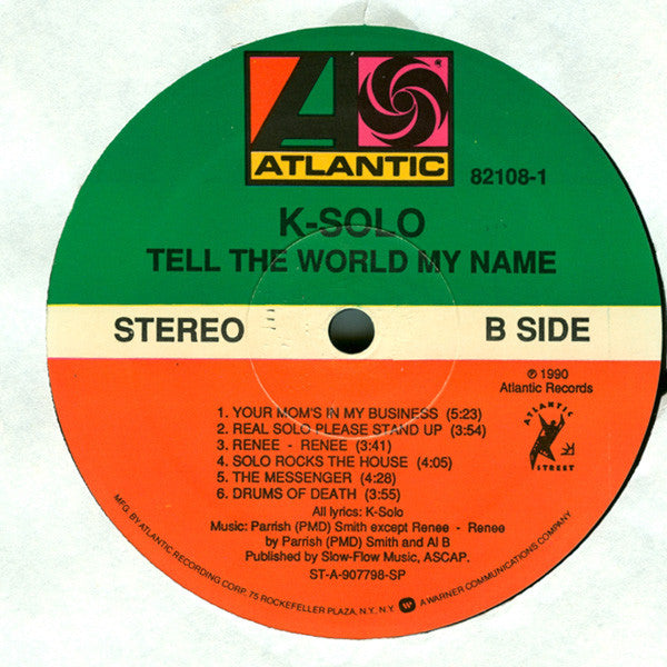 K-Solo : Tell The World My Name (LP, Album)