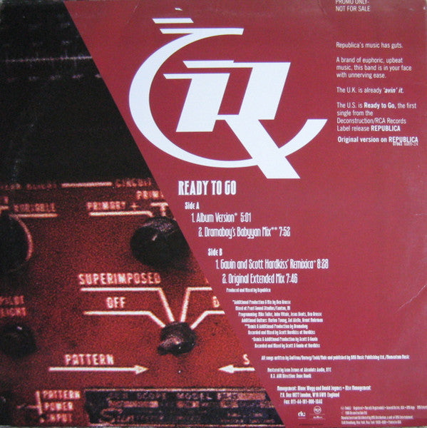 Republica : Ready To Go (12", Promo)