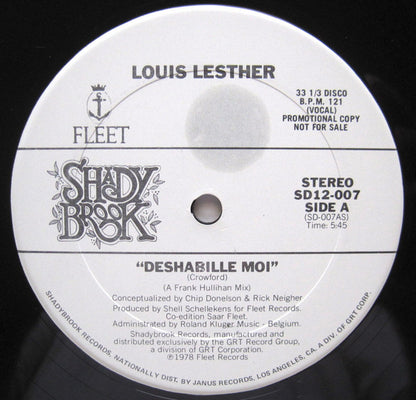 Louis Lesther : Deshabille Moi (12", Promo)