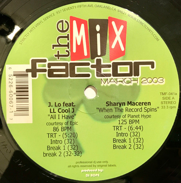 Various : The Mix Factor (March 2003) (2x12", Comp)