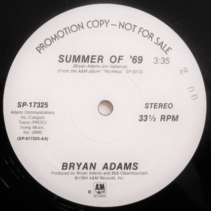 Bryan Adams : Summer Of '69 (12", Single, Promo)