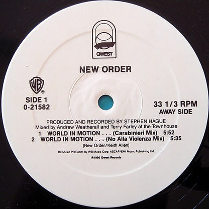 Englandneworder* : World In Motion... (12", Maxi)