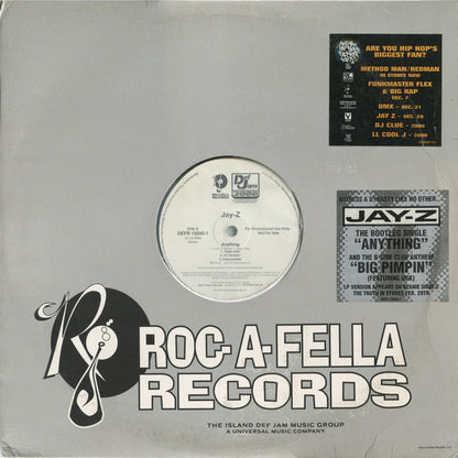 Jay-Z Featuring UGK : Anything / Big Pimpin' (12", Single, Promo)