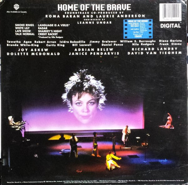 Laurie Anderson : Home Of The Brave (LP, Album, Spe)