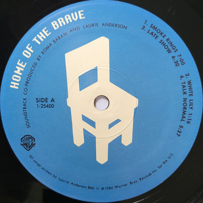 Laurie Anderson : Home Of The Brave (LP, Album, Spe)