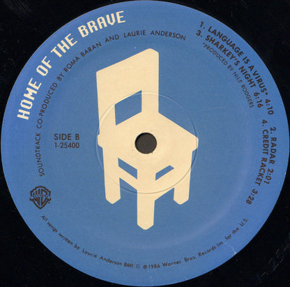 Laurie Anderson : Home Of The Brave (LP, Album, Spe)