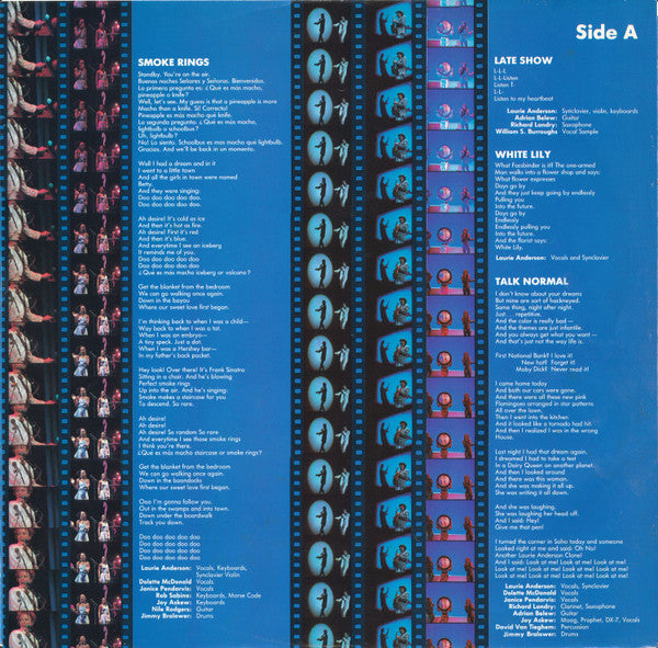 Laurie Anderson : Home Of The Brave (LP, Album, Spe)