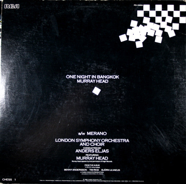 Murray Head : One Night In Bangkok (12", Single)