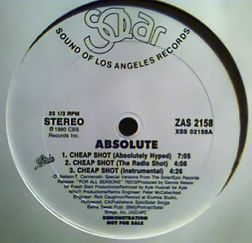 Absolute (6) : Cheap Shot (12", Promo)
