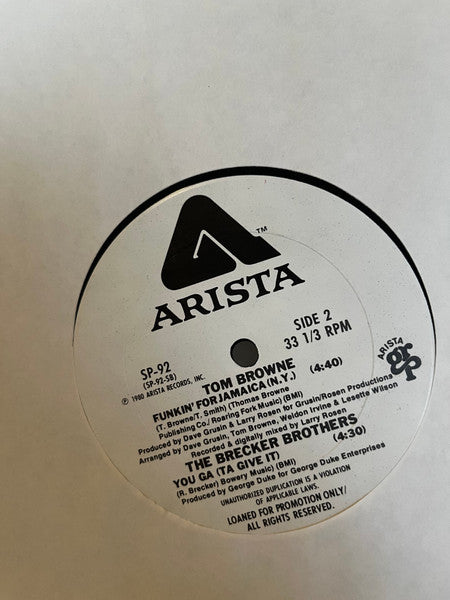 Magic Lady / Average White Band / Tom Browne / The Brecker Brothers : Love Feelin' / Let's Go 'Round Again / Funkin' For Jamaica (N.Y.) / You Ga (Ta Give It) (12", Promo)