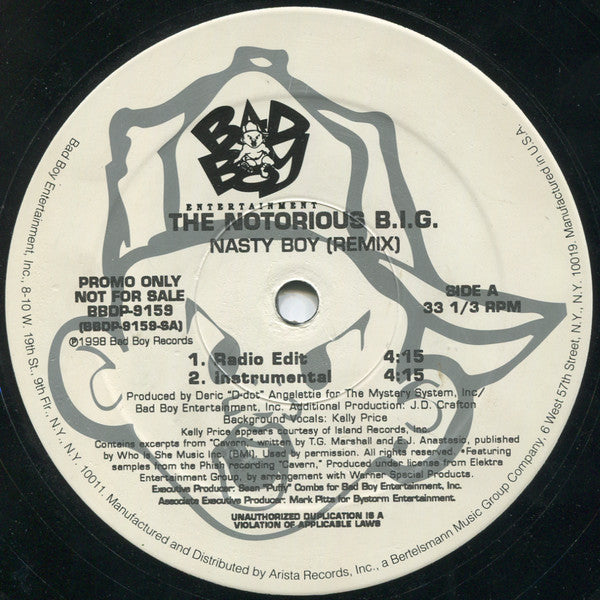 The Notorious B.I.G.* : Nasty Boy (Remix) (12", Promo)
