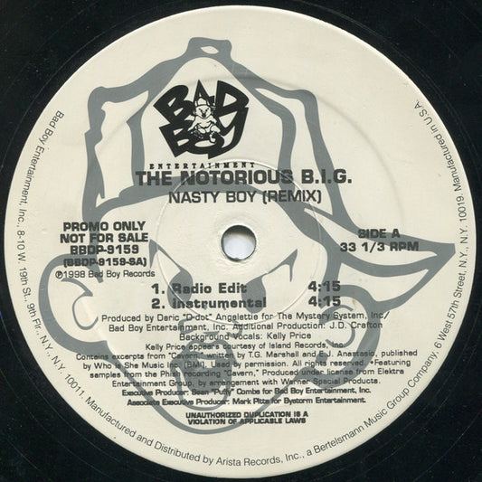 The Notorious B.I.G.* : Nasty Boy (Remix) (12", Promo)