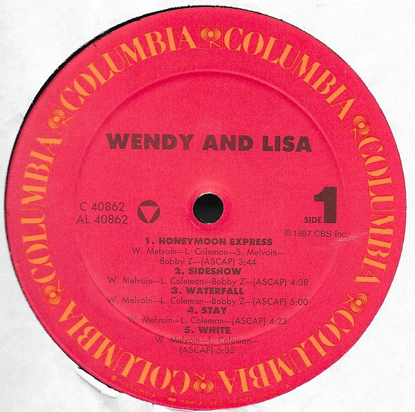 Wendy And Lisa* : Wendy And Lisa (LP, Album, Car)