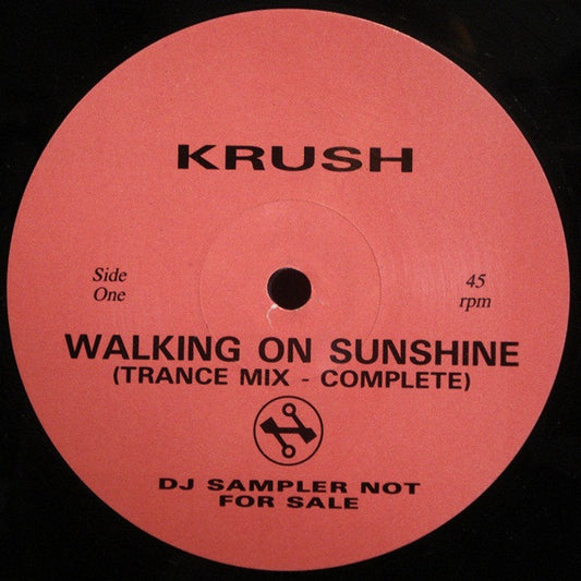 Krush : Walking On Sunshine (12", S/Sided, Promo, Smplr)