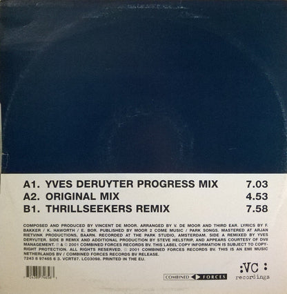 Vincent De Moor : Fly Away (12", Single)