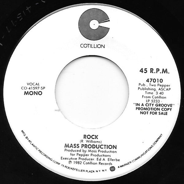 Mass Production : Rock (7", Mono, Promo)