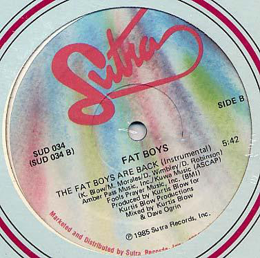 Fat Boys : The Fat Boys Are Back (12", Single)