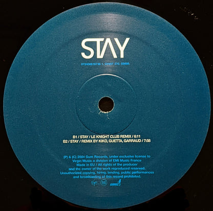 David Guetta : Stay (12")