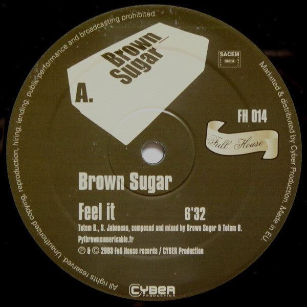 Brown Sugar : Feel It (12")