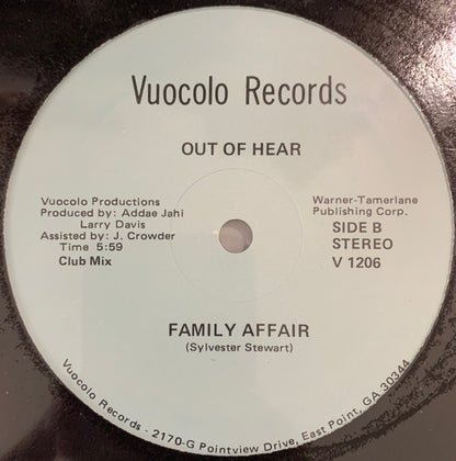 Out Of Hear : Family Affair (12")