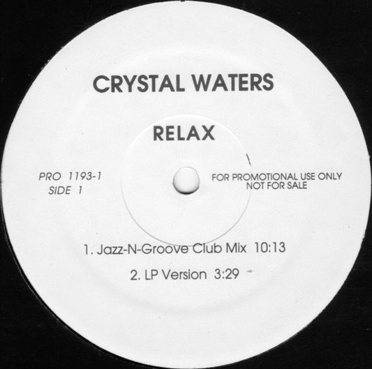 Crystal Waters : Relax (12", Promo)