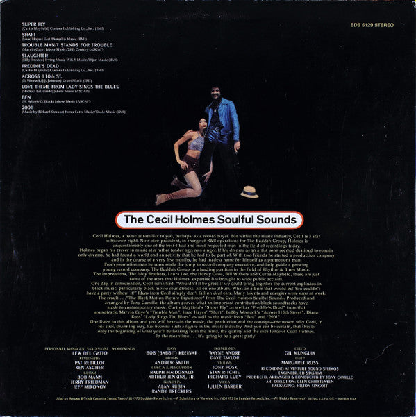 The Cecil Holmes Soulful Sounds : Black Motion Picture Experience (LP, Album, RE)