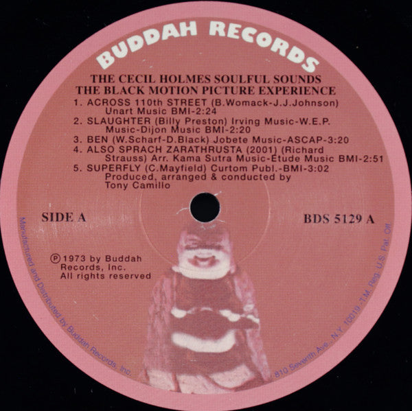 The Cecil Holmes Soulful Sounds : Black Motion Picture Experience (LP, Album, RE)