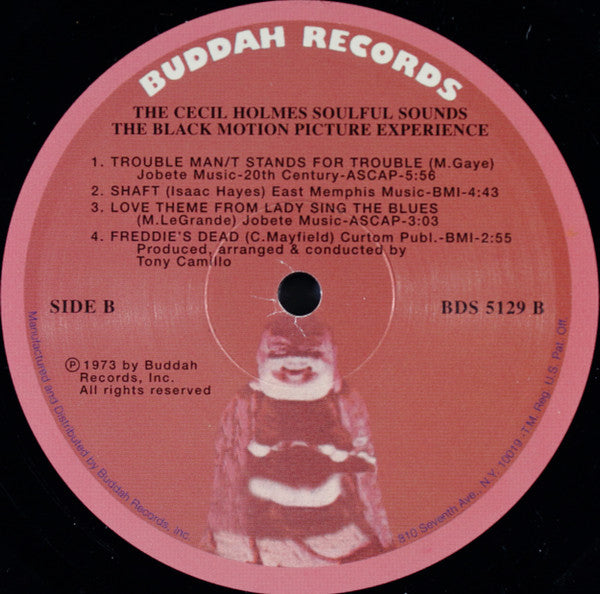 The Cecil Holmes Soulful Sounds : Black Motion Picture Experience (LP, Album, RE)