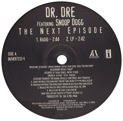 Dr. Dre Featuring Snoop Dogg : The Next Episode (12", Single)