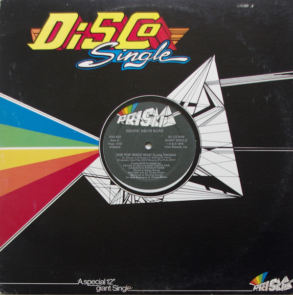 Erotic Drum Band : Pop Pop Shoo Wah (12")