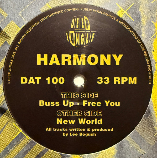 Harmony* : New World / Buss Up / Free You (12")