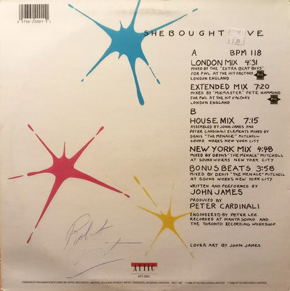 John James : She Bought Love (12")