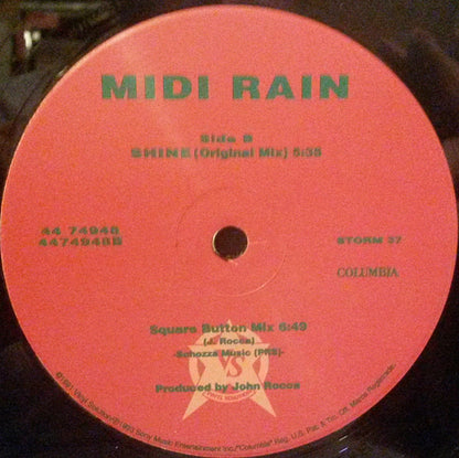 Midi Rain : Shine (12", Single)