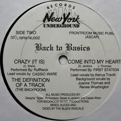 Various : Back To Basics (LP, Comp, Whi)